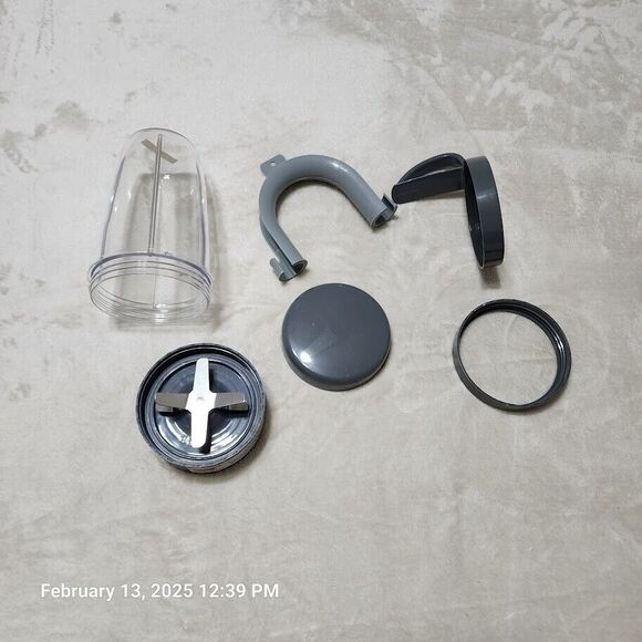 Nutribullet Tall Cup w/Extractor Blade Handle Cover & Ring Use w/600 Watt Base